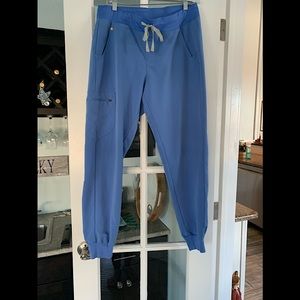Figs ceil blue technical collection scrub jogger pants